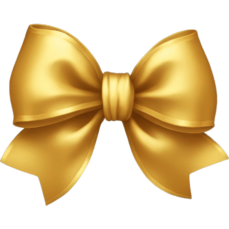 Golden bow emoji