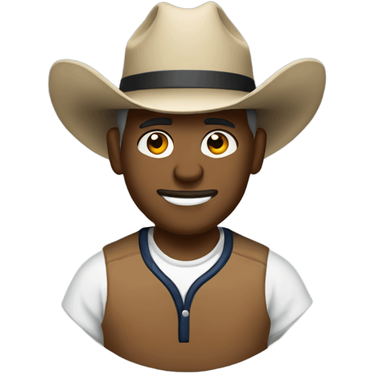 Baseball coach wearing a cowboy hat emoji