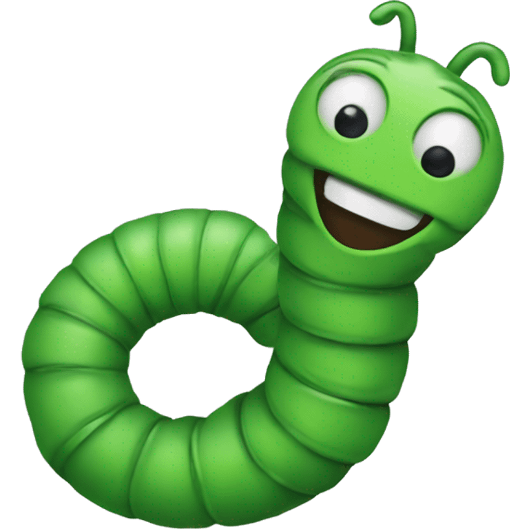 green worm emoji