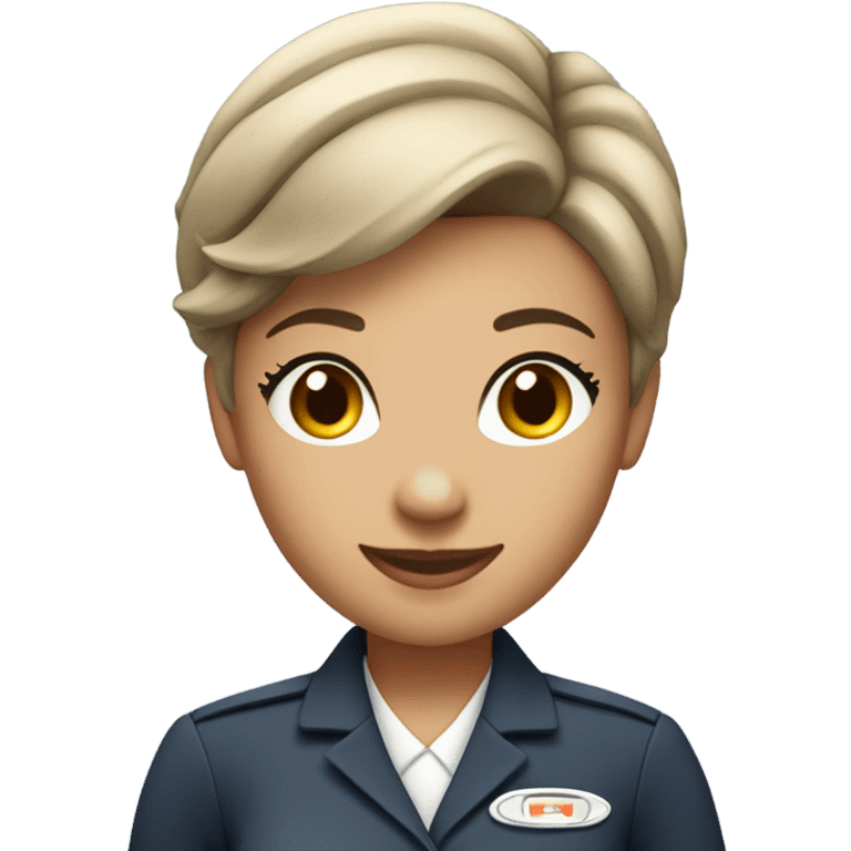 Lesbian flight attendant emoji