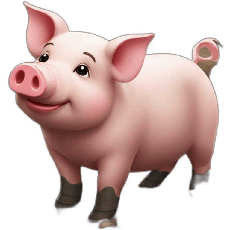 Ukrainian pig in a mud emoji