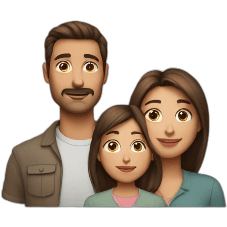 Me mother with me and me dad emoji