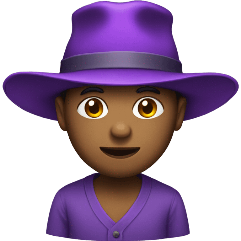 purple hat emoji