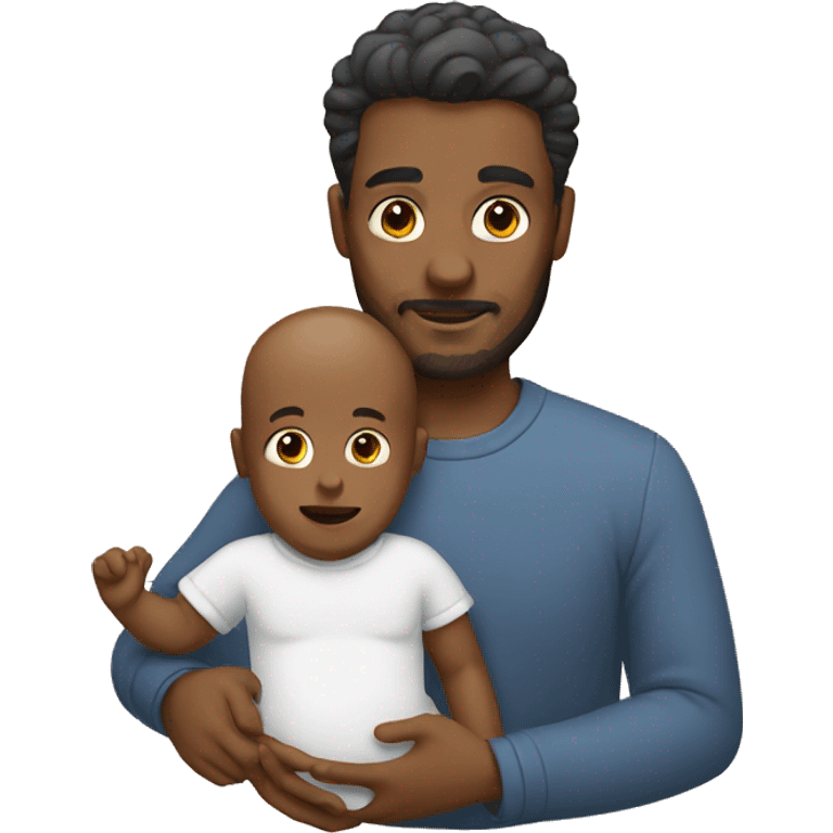 Man with baby emoji