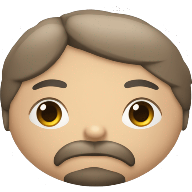 Persona cara redonda barba de candado morena gordita carismatica emoji