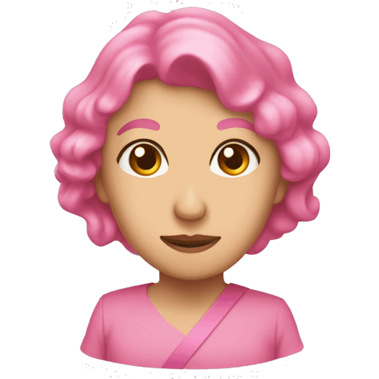 lazo rosa del cáncer emoji