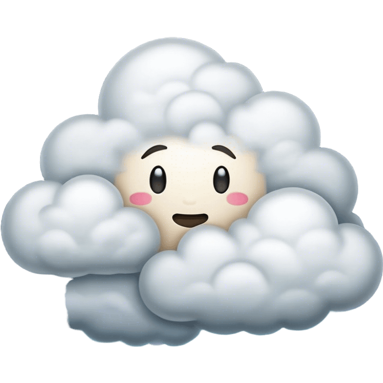 Cinematic Realistic Nimbus Emoji, Dark and foreboding, with thick, heavy clouds swirling ominously in the sky. The clouds are dense with rain, ready to pour down as the atmosphere charges with energy and anticipation. Soft glowing outline, capturing the essence of stormy tension and impending rain in a dense nimbus cloud! emoji