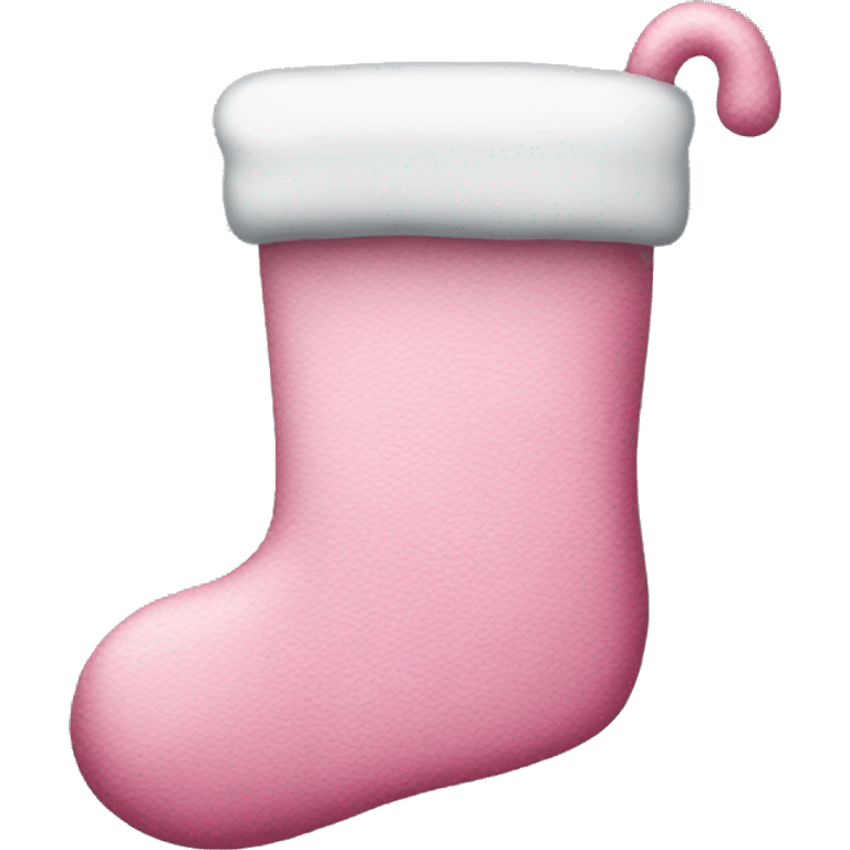 Pink Christmas stocking  emoji