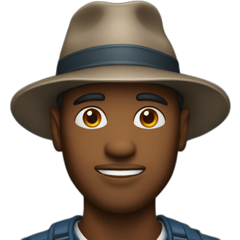 man wearing hat emoji