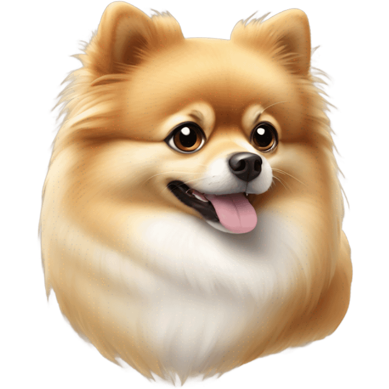 Pomeranian Chuihaha  emoji