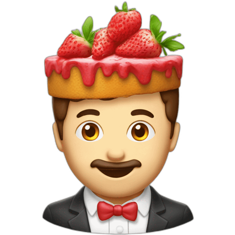 Fraisier gâteau emoji