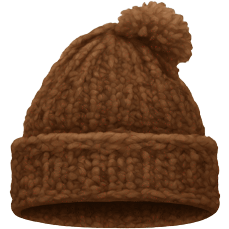 Brown winter hat emoji