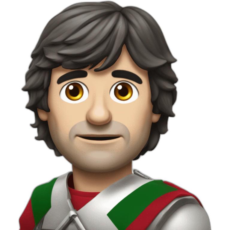 carles puigdemont dressed as palestinian warrior emoji