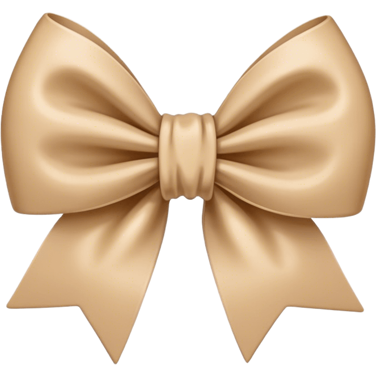 Beige bow emoji