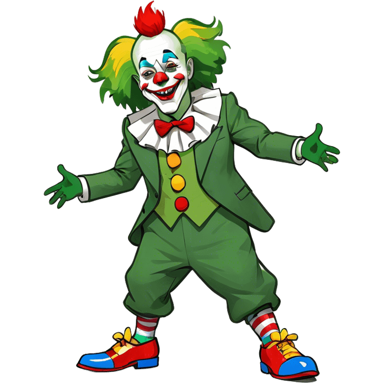 Elon musk in a clown costume emoji