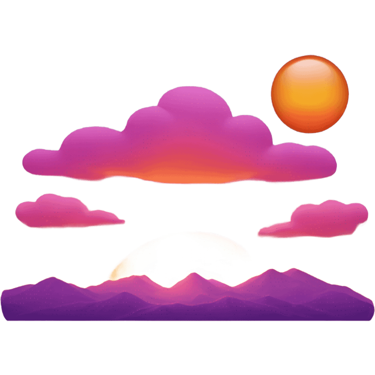 A beautiful sunset emoji