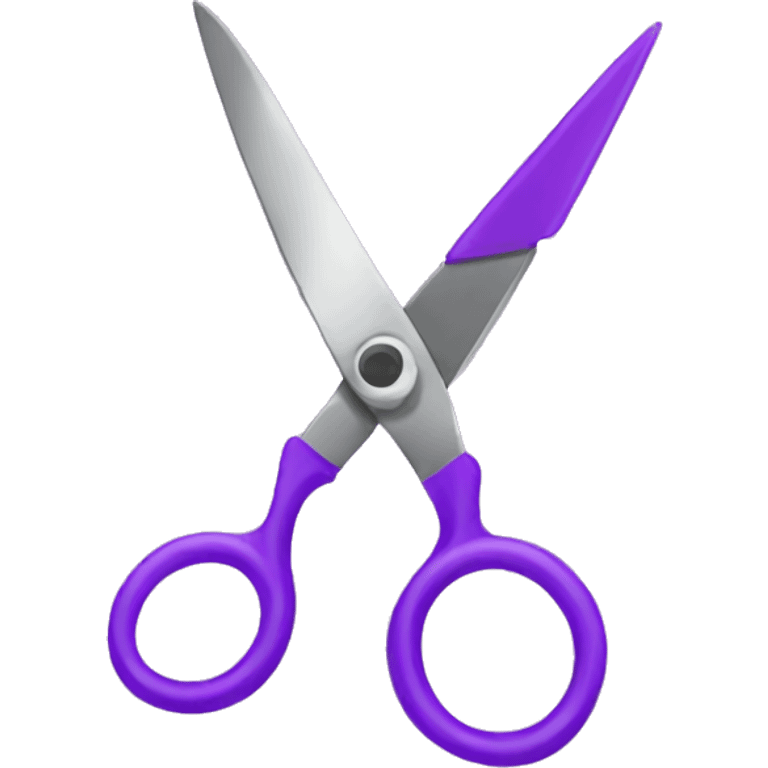 Purple scissors  emoji