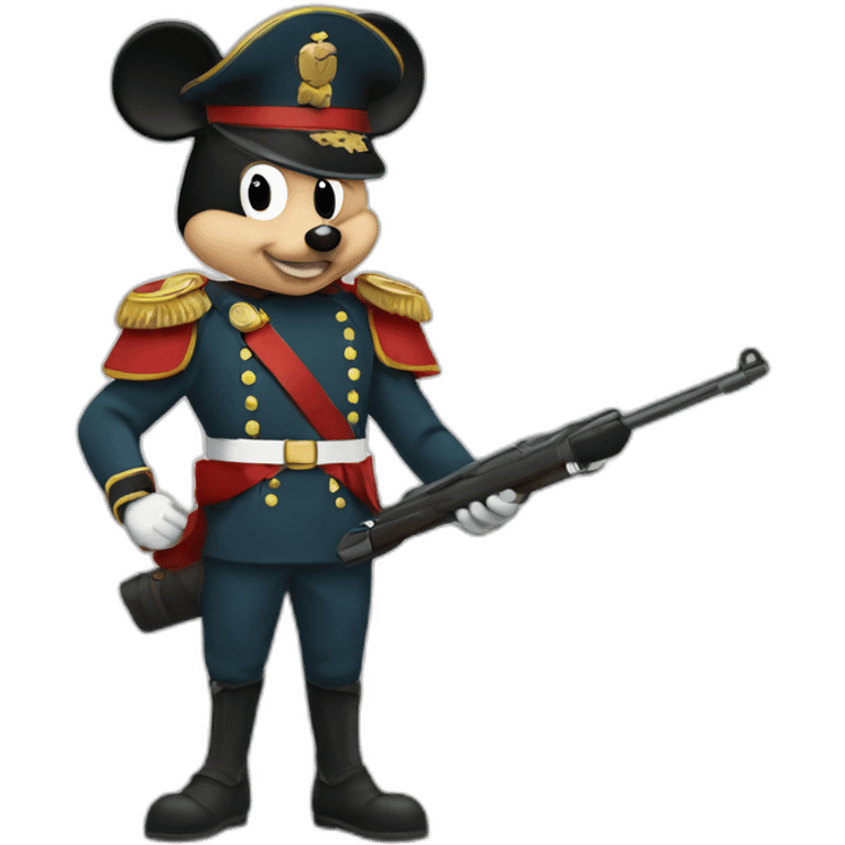 mikey mouse soldier emoji