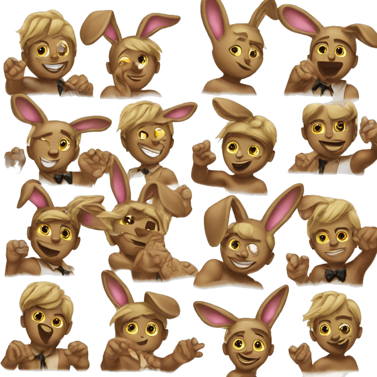 playful male playboy bunnies emoji