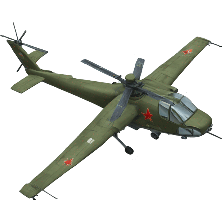 soviet era fighter helicopter emoji