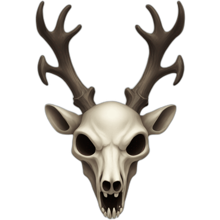 Wendigo with deer skull head  emoji