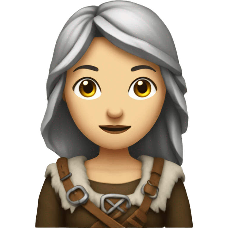 Wikingerfrau mit Rune  emoji