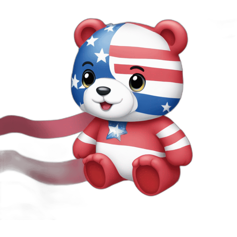 usa flag care bear emoji