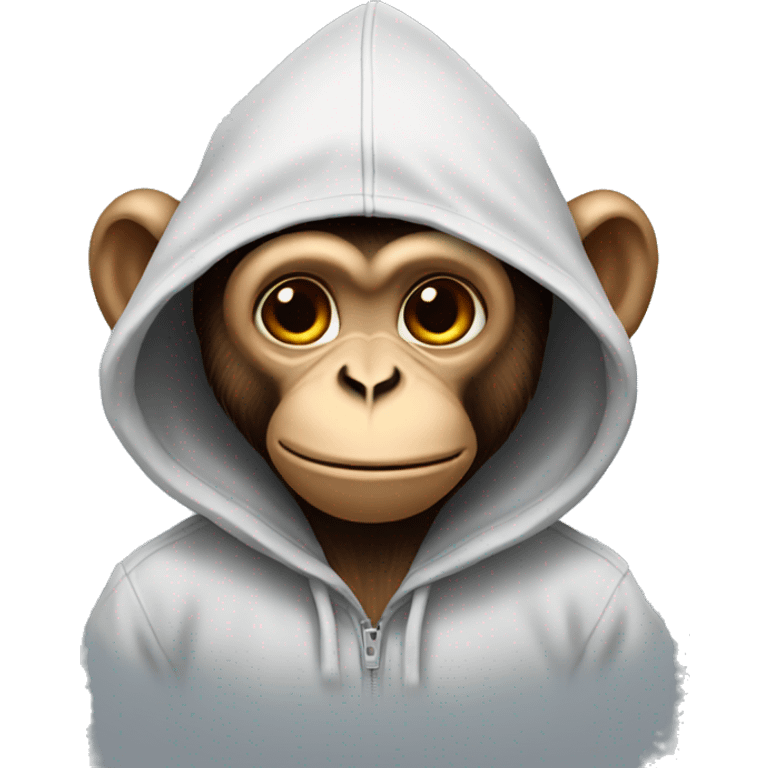 Monkey wearing a hoodie emoji