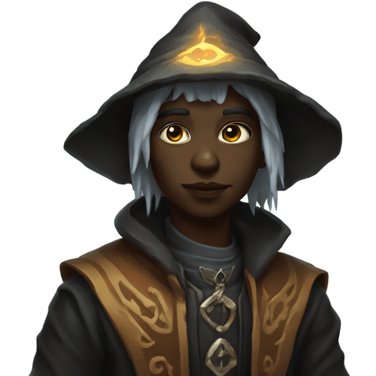 outdoor portrait of young necromancer emoji