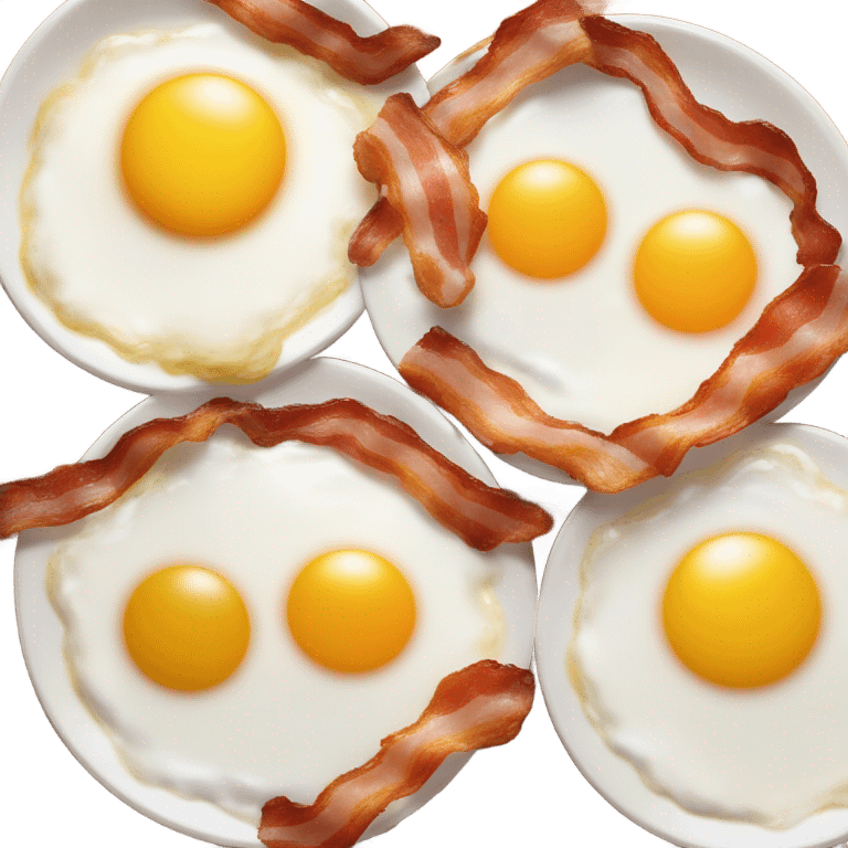 Bacon and eggs emoji