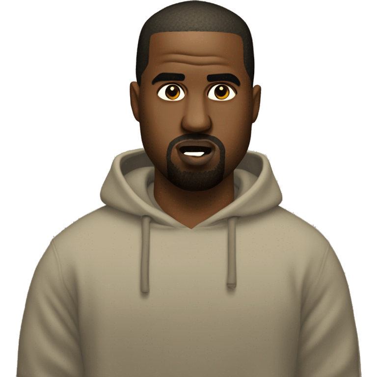 Kanye west mewing emoji