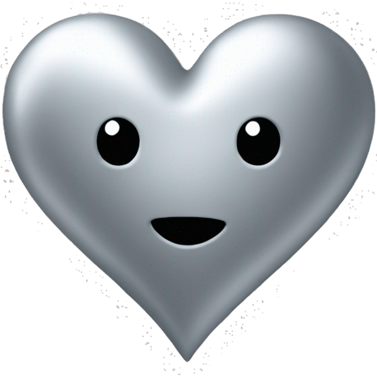 Silver heart  emoji