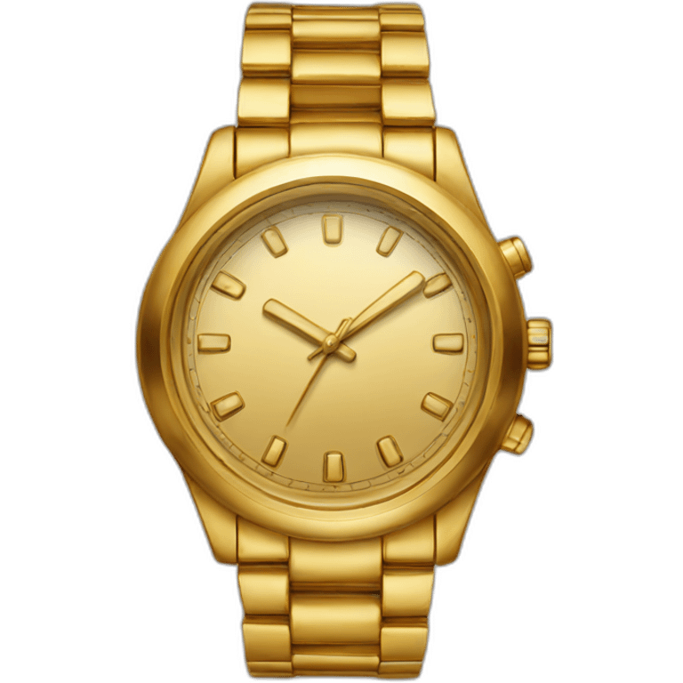 gold watch emoji