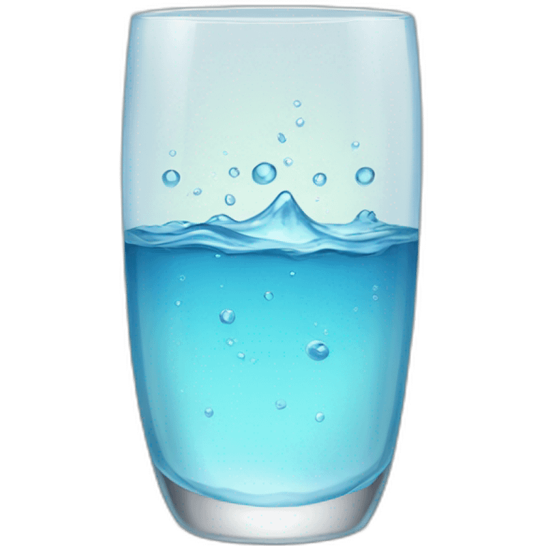 water in a glass emoji