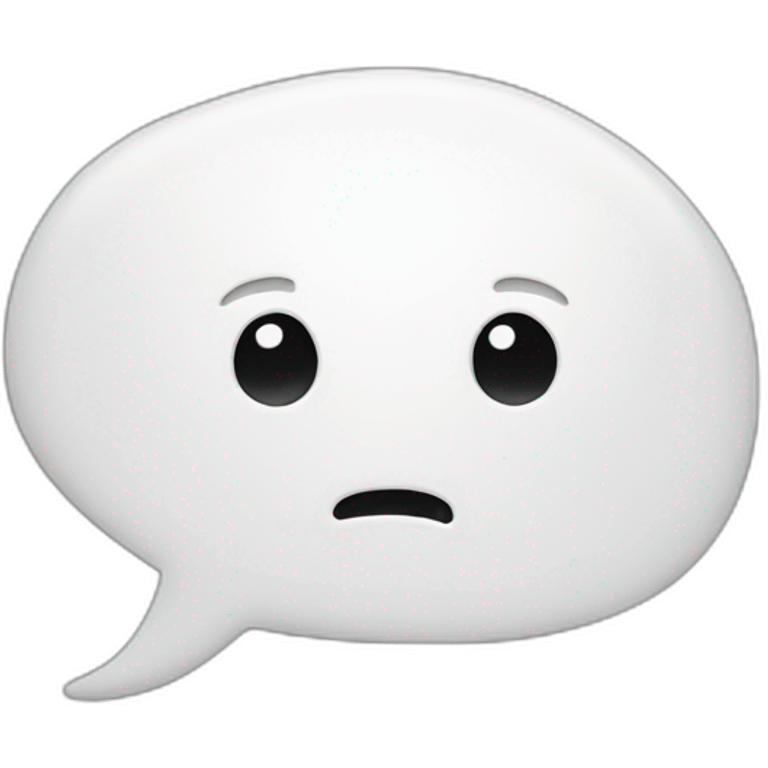 plain white speech bubble emoji