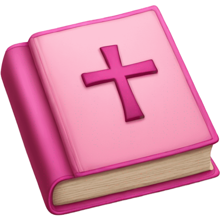 Pink bible emoji