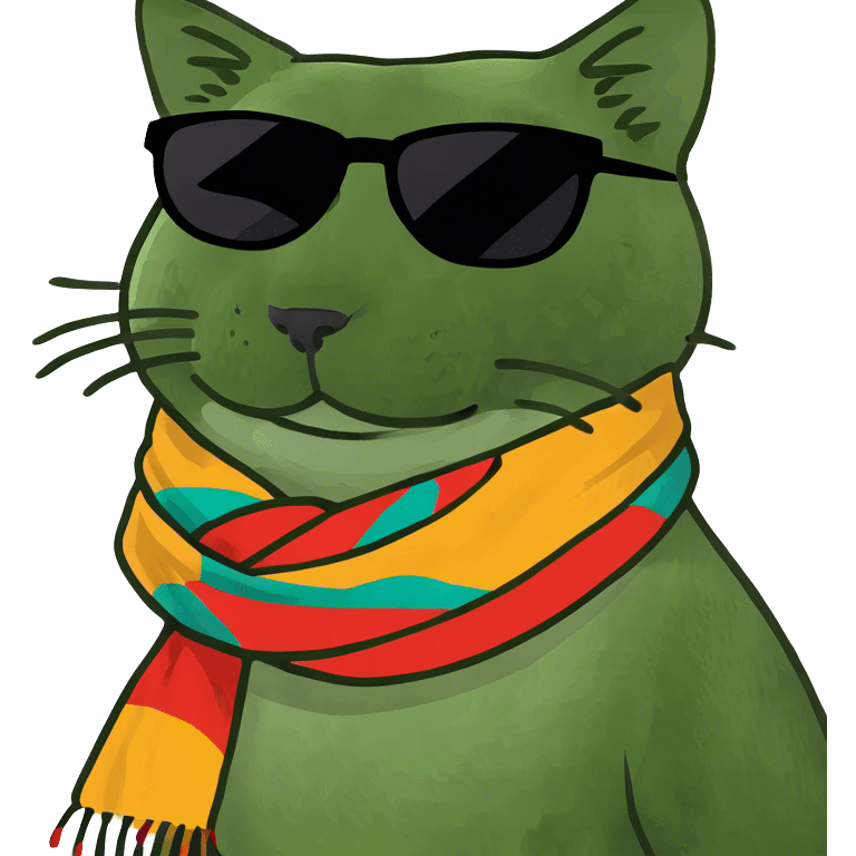 Cat with sunglasses emoji