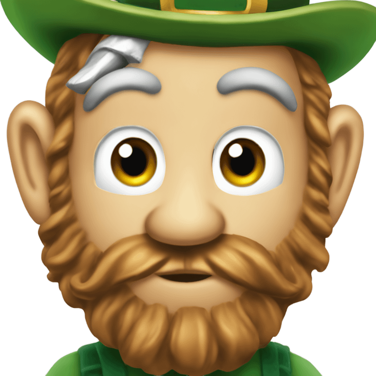 Leprechaun cracking buckeye emoji