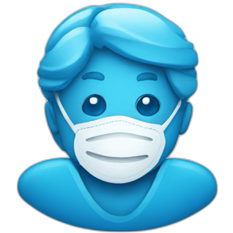 blue medical emoji