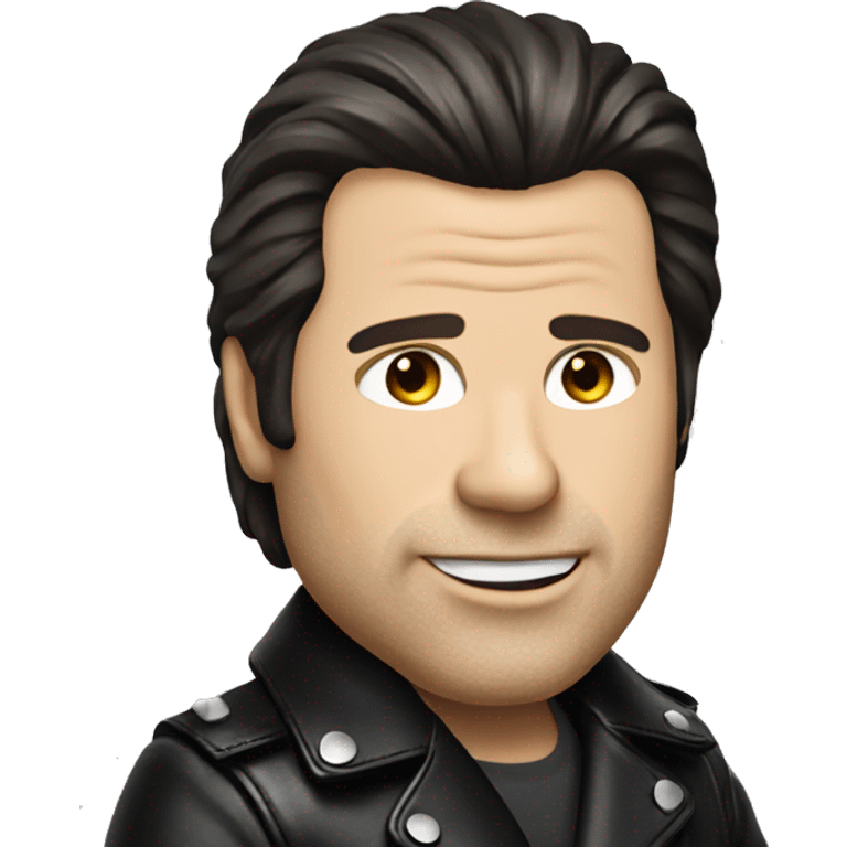 John travolta in leather jacket emoji