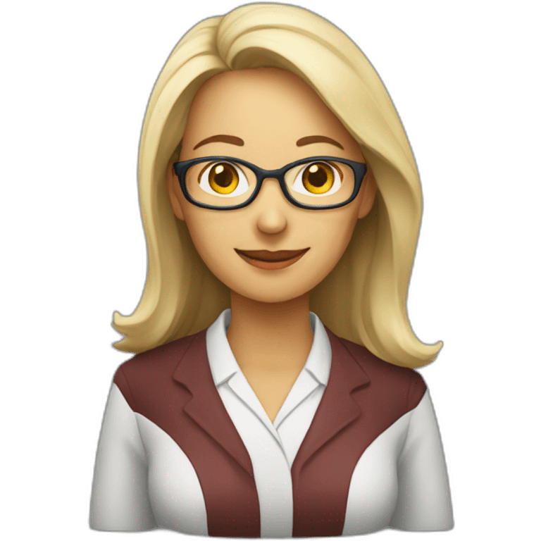 Female professor in sustainable development emoji