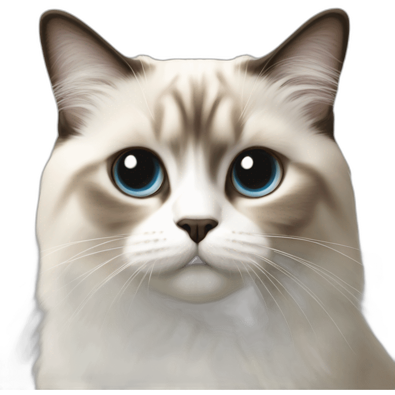 Chat sacré de birmanie emoji