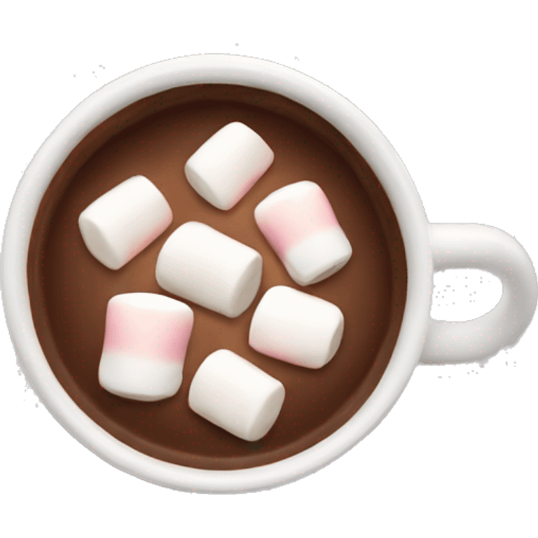 a cup of hot cocoa with marshmallows  emoji