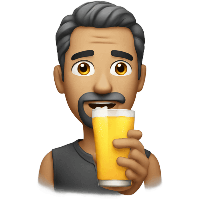 Thirsty man  emoji