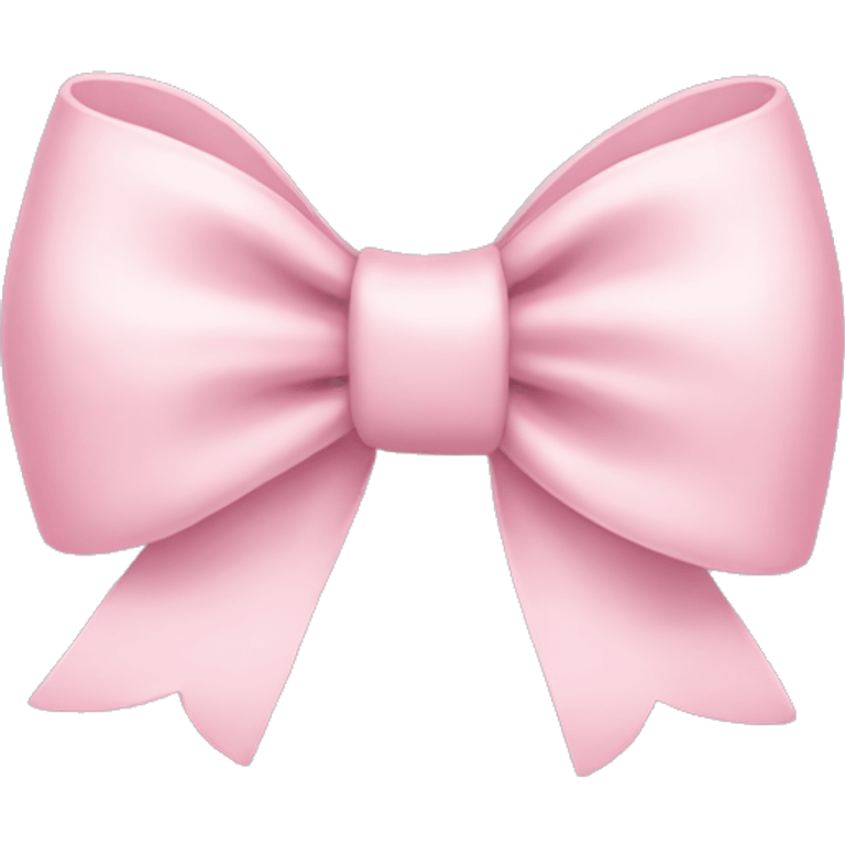 light pink bow emoji