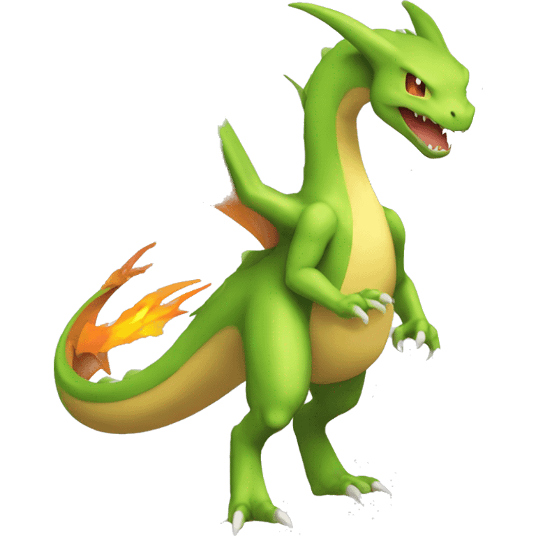 Metallic Flygon-Charizard full body emoji