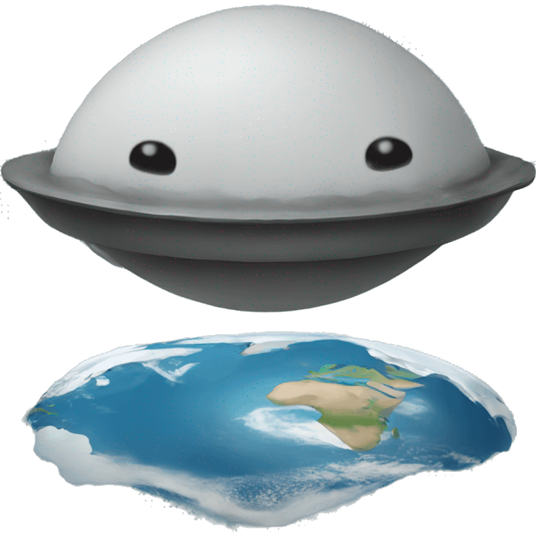 Flat earth emoji