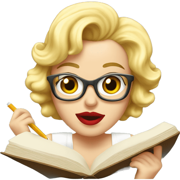 MARILYN MONROE STUDYING emoji