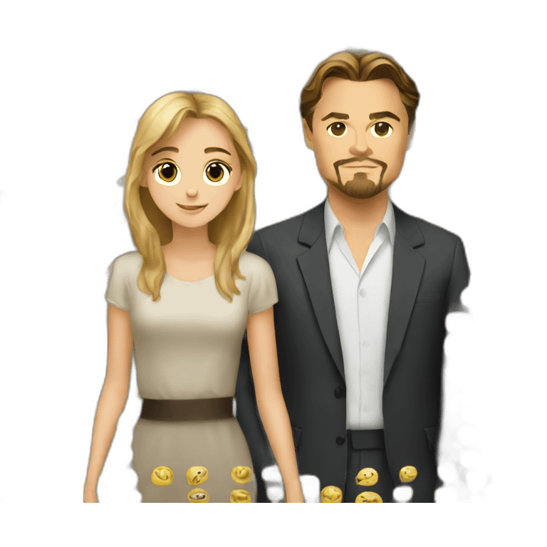 Leonardo Dicaprio and girl emoji