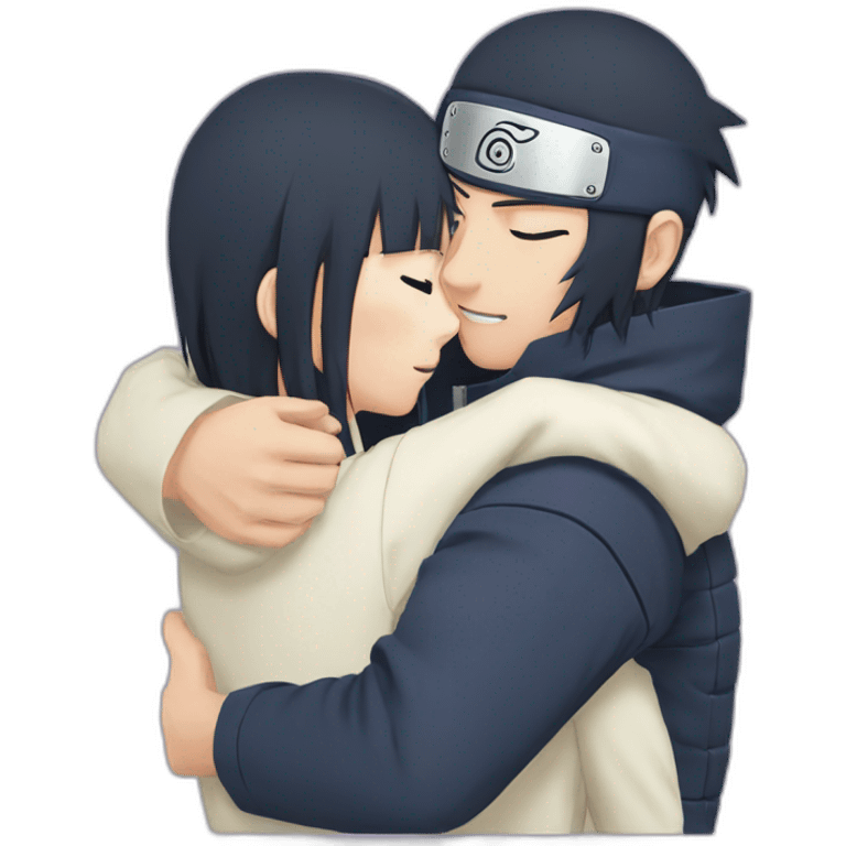 Naruto and hinata hug emoji